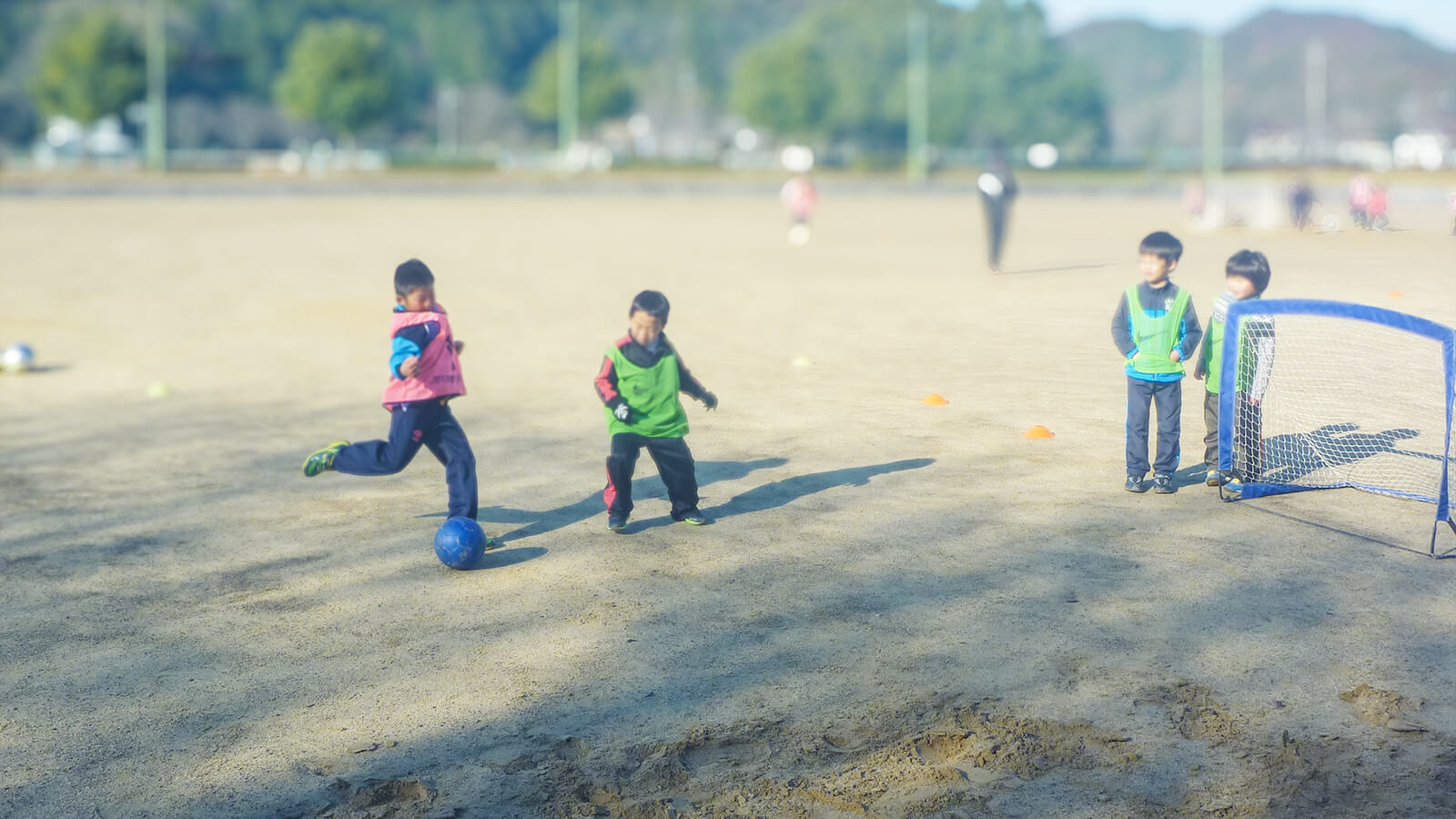 サッカー教室の様子